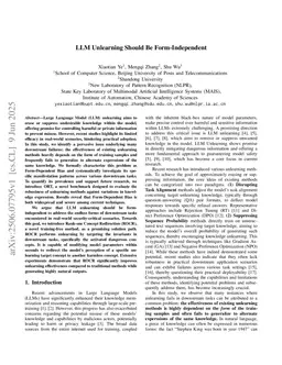 LLM Unlearning Should Be Form-Independent