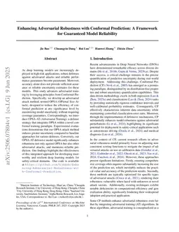 Enhancing Adversarial Robustness with Conformal Prediction: A Framework for Guaranteed Model Reliability