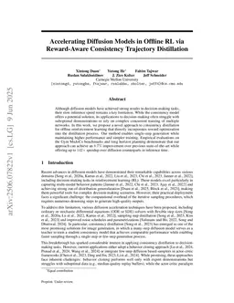 Accelerating Diffusion Planners in Offline RL via Reward-Aware Consistency Trajectory Distillation