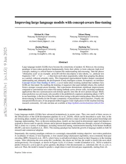 Improving Large Language Models with Concept-Aware Fine-Tuning