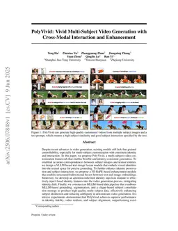 PolyVivid: Vivid Multi-Subject Video Generation with Cross-Modal Interaction and Enhancement