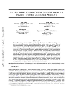FunDiff: Diffusion Models over Function Spaces for Physics-Informed Generative Modeling