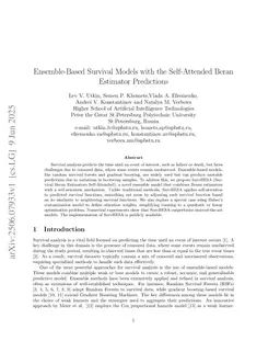Ensemble-Based Survival Models with the Self-Attended Beran Estimator Predictions