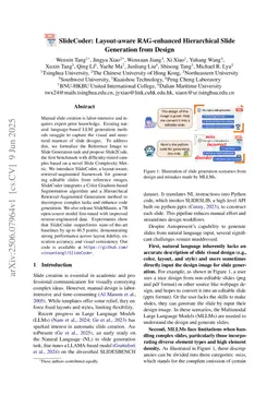 SlideCoder: Layout-aware RAG-enhanced Hierarchical Slide Generation from Design