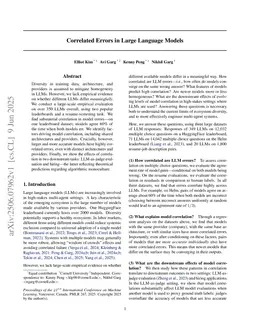 Correlated Errors in Large Language Models