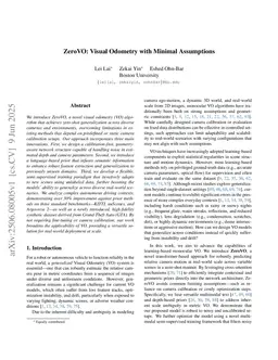 ZeroVO: Visual Odometry with Minimal Assumptions