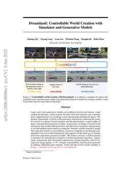 Dreamland: Controllable World Creation with Simulator and Generative Models