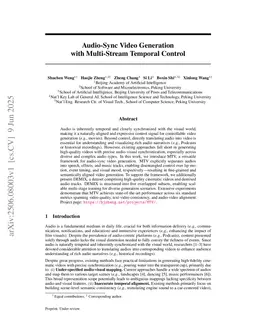 Audio-Sync Video Generation with Multi-Stream Temporal Control