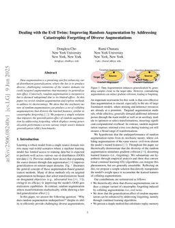 Dealing with the Evil Twins: Improving Random Augmentation by Addressing Catastrophic Forgetting of Diverse Augmentations