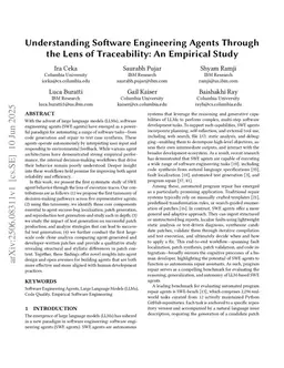 Understanding Software Engineering Agents Through the Lens of Traceability: An Empirical Study