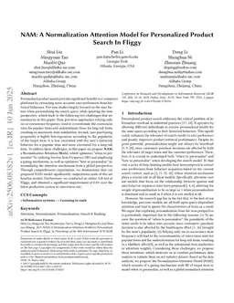 NAM: A Normalization Attention Model for Personalized Product Search In Fliggy