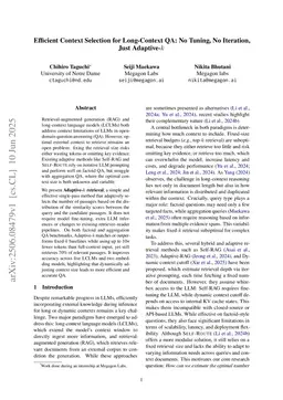 Efficient Context Selection for Long-Context QA: No Tuning, No Iteration, Just Adaptive-$k$