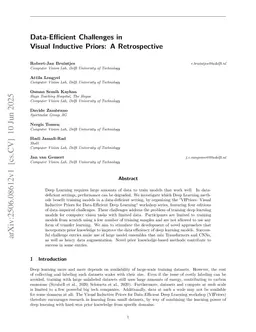 Data-Efficient Challenges in Visual Inductive Priors: A Retrospective