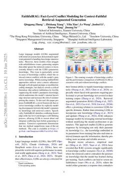 FaithfulRAG: Fact-Level Conflict Modeling for Context-Faithful Retrieval-Augmented Generation