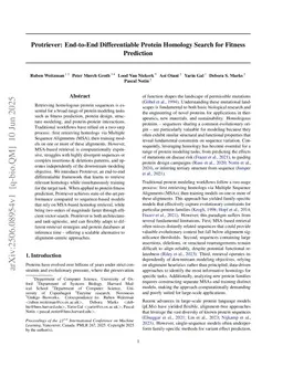 Protriever: End-to-End Differentiable Protein Homology Search for Fitness Prediction