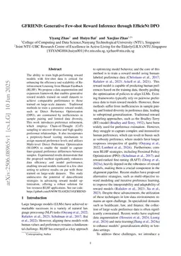 GFRIEND: Generative Few-shot Reward Inference through EfficieNt DPO