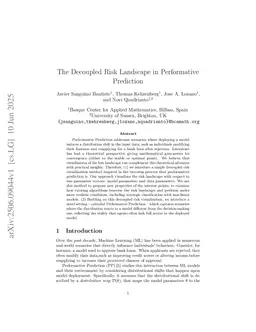 The Decoupled Risk Landscape in Performative Prediction
