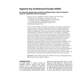 Segment Any Architectural Facades (SAAF):An automatic segmentation model for building facades, walls and windows based on multimodal semantics guidance