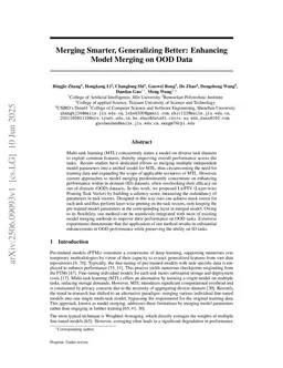 Merging Smarter, Generalizing Better: Enhancing Model Merging on OOD Data