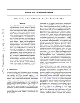 Feature Shift Localization Network