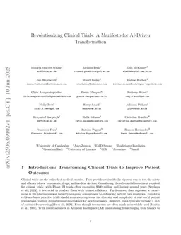 Revolutionizing Clinical Trials: A Manifesto for AI-Driven Transformation