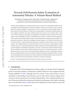 Towards Full-Scenario Safety Evaluation of Automated Vehicles: A Volume-Based Method