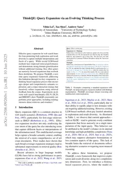 ThinkQE: Query Expansion via an Evolving Thinking Process