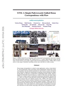 UFM: A Simple Path towards Unified Dense Correspondence with Flow