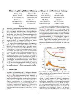 TTrace: Lightweight Error Checking and Diagnosis for Distributed Training