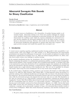 Adversarial Surrogate Risk Bounds for Binary Classification