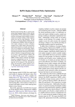 RePO: Replay-Enhanced Policy Optimization