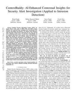 ContextBuddy: AI-Enhanced Contextual Insights for Security Alert Investigation (Applied to Intrusion Detection)