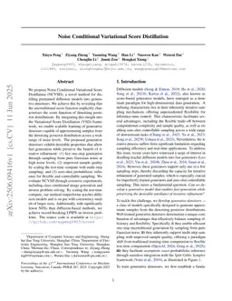 Noise Conditional Variational Score Distillation