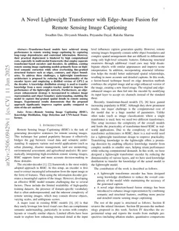 A Novel Lightweight Transformer with Edge-Aware Fusion for Remote Sensing Image Captioning