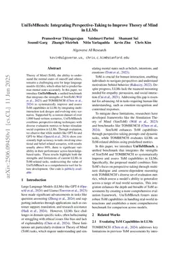 UniToMBench: Integrating Perspective-Taking to Improve Theory of Mind in LLMs