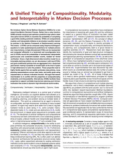 A Unified Theory of Compositionality, Modularity, and Interpretability in Markov Decision Processes