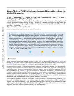 ReasonMed: A 370K Multi-Agent Generated Dataset for Advancing Medical Reasoning