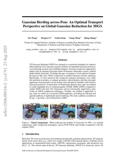 Gaussian Herding across Pens: An Optimal Transport Perspective on Global Gaussian Reduction for 3DGS