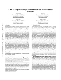 STOAT: Spatial-Temporal Probabilistic Causal Inference Network