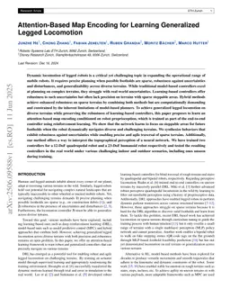 Attention-Based Map Encoding for Learning Generalized Legged Locomotion