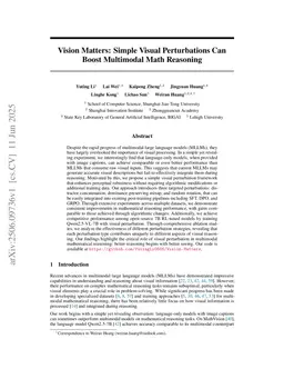 Revisiting Visual Understanding in Multimodal Reasoning through a Lens of Image Perturbation