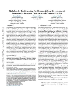 Stakeholder Participation for Responsible AI Development: Disconnects Between Guidance and Current Practice