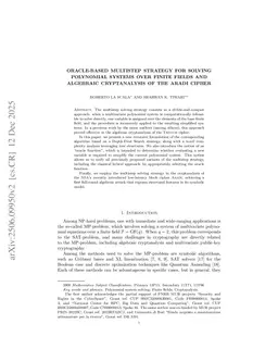 Oracle-Based Multistep Strategy for Solving Polynomial Systems Over Finite Fields and Algebraic Cryptanalysis of the Aradi Cipher