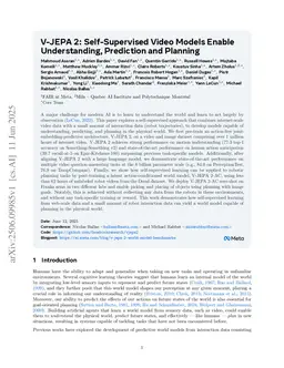 V-JEPA 2: Self-Supervised Video Models Enable Understanding, Prediction and Planning