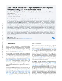 A Shortcut-aware Video-QA Benchmark for Physical Understanding via Minimal Video Pairs