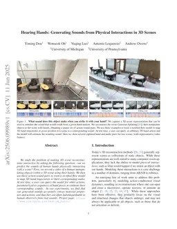 Hearing Hands: Generating Sounds from Physical Interactions in 3D Scenes