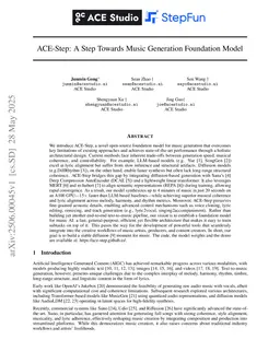 ACE-Step: A Step Towards Music Generation Foundation Model