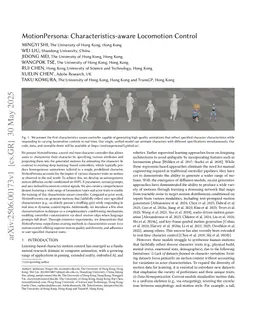 MotionPersona: Characteristics-aware Locomotion Control