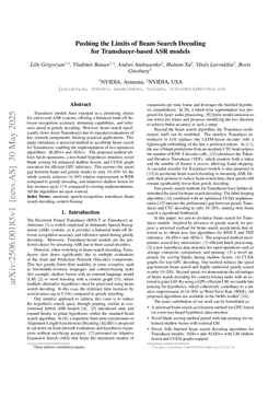 Pushing the Limits of Beam Search Decoding for Transducer-based ASR models