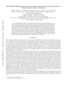 Diff-SPORT: Diffusion-based Sensor Placement Optimization and Reconstruction of Turbulent flows in urban environments